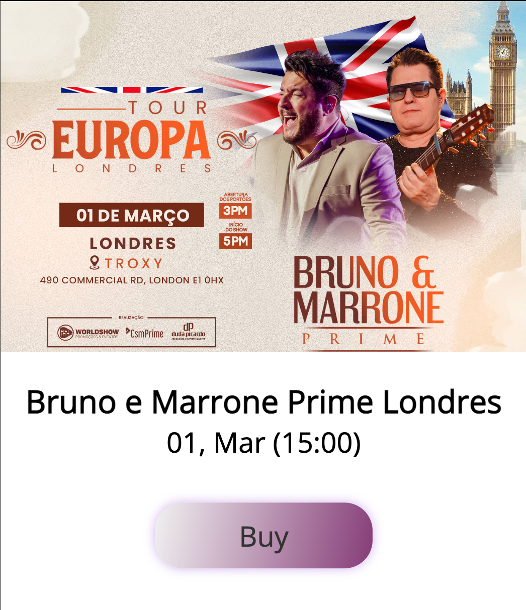 Bruno e Marrone Prime - Londres